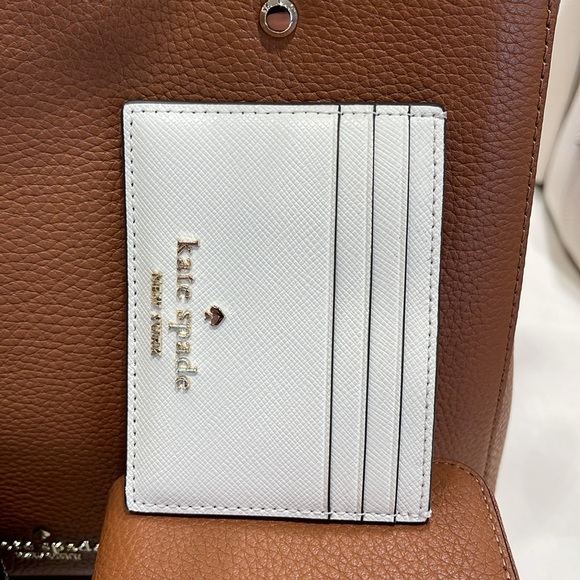 Kate Spade Madison Saffiano Leather Small Slim Card Holder
COLOR: Meringue 
NWT - Picture 14 of 16